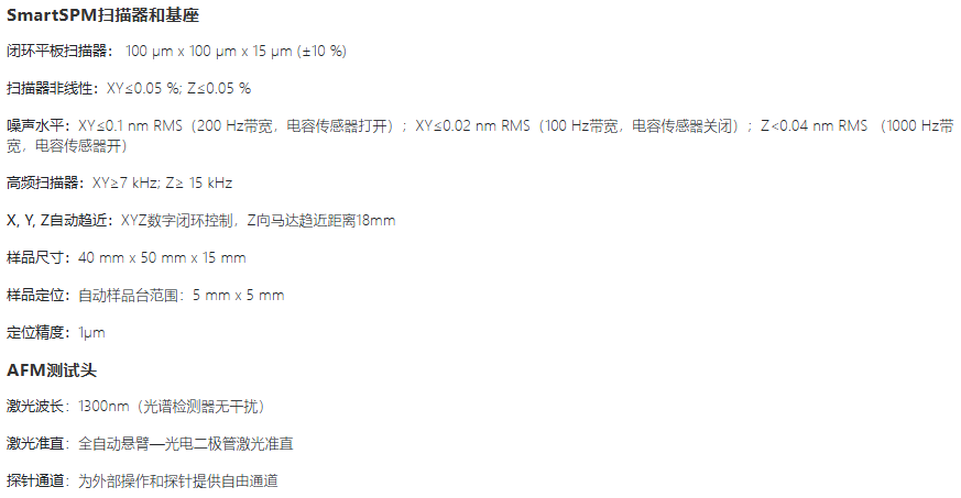 HORIBA XploRA Nano參數(shù)